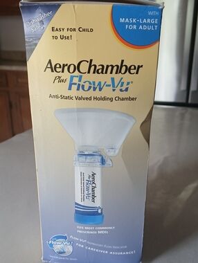 Mask For Adults  And Kids Flow-Vu Spacer Chamber - Blue